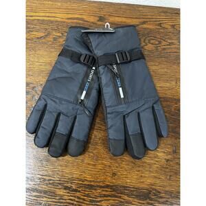 Men's NEW Winter Gloves zipper pocket DF Sport - Blue/Black Zipper Pocket